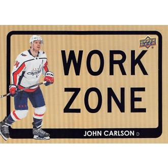 Insertní karty - Carlson John - 2021-22 Upper Deck Work Zone No.WZ48