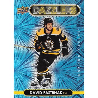 Insertní karty - Pastrňák David - 2021-22 Upper Deck Dazzlers Blue No.DZ5