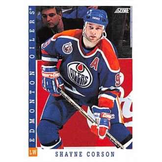 Řadové karty - Corson Shayne - 1993-94 Score No.108