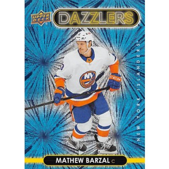 Insertní karty - Barzal Mathew - 2021-22 Upper Deck Dazzlers Blue No.DZ30