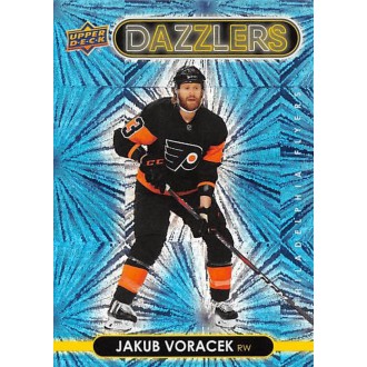 Insertní karty - Voráček Jakub - 2021-22 Upper Deck Dazzlers Blue No.DZ34