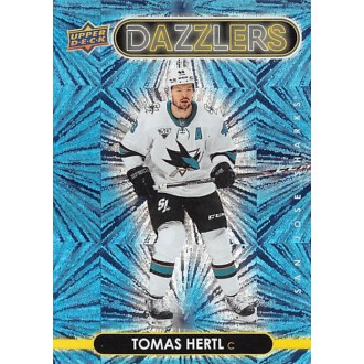 Insertní karty - Hertl Tomáš - 2021-22 Upper Deck Dazzlers Blue No.DZ37