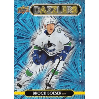 Insertní karty - Boeser Brock - 2021-22 Upper Deck Dazzlers Blue No.DZ43