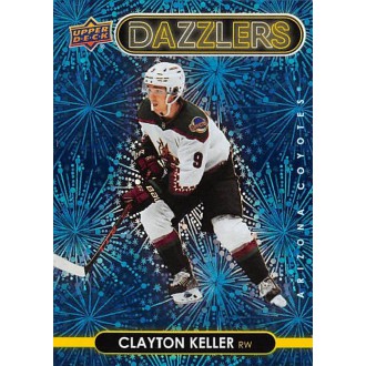 Insertní karty - Keller Clayton - 2021-22 Upper Deck Dazzlers Blue No.DZ53
