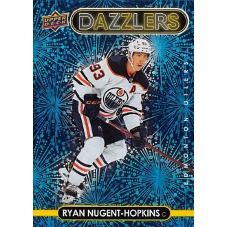 Insertní karty - Nugent-Hopkins Ryan - 2021-22 Upper Deck Dazzlers Blue No.DZ71