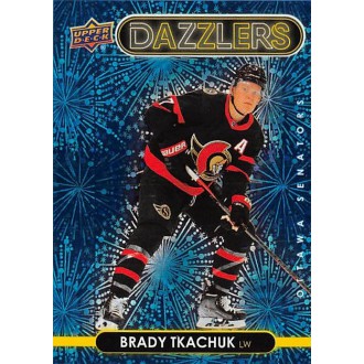 Insertní karty - Tkachuk Brady - 2021-22 Upper Deck Dazzlers Blue No.DZ83