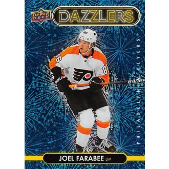 Insertní karty - Farabee Joel - 2021-22 Upper Deck Dazzlers Blue No.DZ84