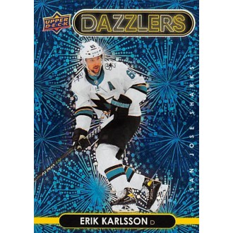 Insertní karty - Karlsson Erik - 2021-22 Upper Deck Dazzlers Blue No.DZ87