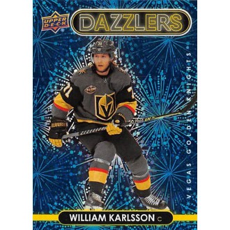 Insertní karty - Karlsson William - 2021-22 Upper Deck Dazzlers Blue No.DZ96