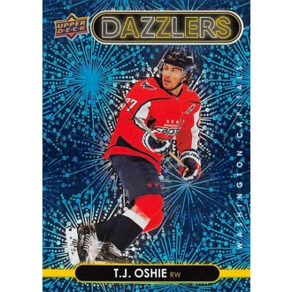 Insertní karty - Oshie T.J. - 2021-22 Upper Deck Dazzlers Blue No.DZ98