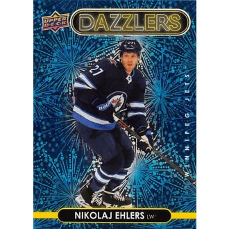 Insertní karty - Ehlers Nikolaj - 2021-22 Upper Deck Dazzlers Blue No.DZ99