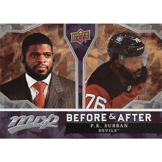 Insertní karty - Subban P.K. - 2021-22 MVP Before and After Gold No.BA5