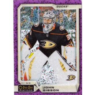 Paralelní karty - Gibson John - 2018-19 O-Pee-Chee Platinum Violet Pixels No.38