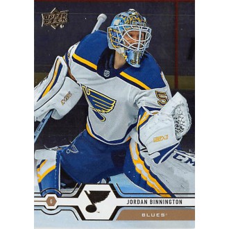 Paralelní karty - Binnington Jordan - 2019-20 Upper Deck Silver Foil No.123