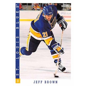 Řadové karty - Brown Jeff - 1993-94 Score No.194