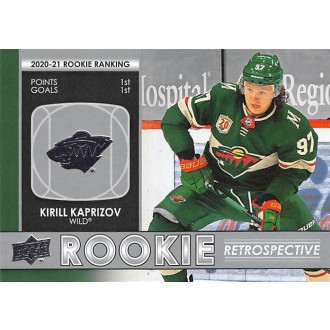 Insertní karty - Kaprizov Kirill - 2021-22 Upper Deck Rookie Retrospective No.RR1