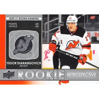 Insertní karty - Sharangovich Yegor - 2021-22 Upper Deck Rookie Retrospective No.RR5