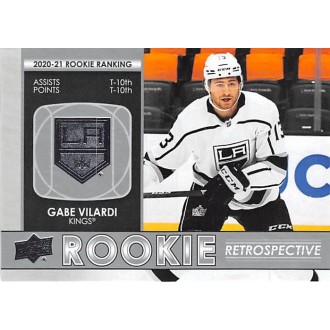 Insertní karty - Vilardi Gabe - 2021-22 Upper Deck Rookie Retrospective No.RR6