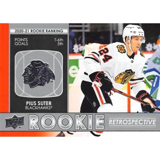 Insertní karty - Suter Pius - 2021-22 Upper Deck Rookie Retrospective No.RR11