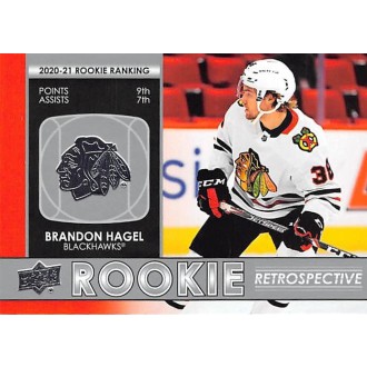 Insertní karty - Hagel Brandon - 2021-22 Upper Deck Rookie Retrospective No.RR16