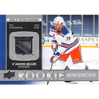 Insertní karty - Miller K´Andre - 2021-22 Upper Deck Rookie Retrospective No.RR19