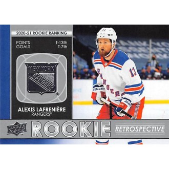 Insertní karty - Lafreniere Alexis - 2021-22 Upper Deck Rookie Retrospective No.RR20