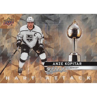 Insertní karty - Kopitar Anze - 2021-22 MVP Hart Attack Gold No.HA12