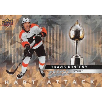 Insertní karty - Konecny Travis - 2021-22 MVP Hart Attack Gold No.HA14
