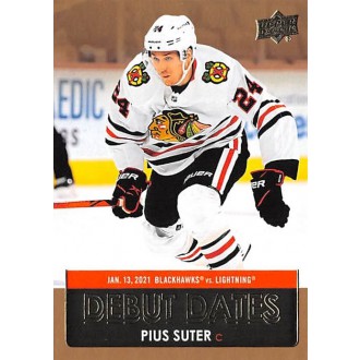 Insertní karty - Suter Pius - 2021-22 Upper Deck Debut Dates Gold No.DD19