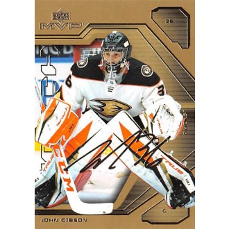Insertní karty - Gibson John - 2021-22 MVP 20th Anniversary Gold No.23