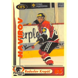 Extraliga OFS - Kropáč Radoslav - 2001-02 OFS Insert RED žlutá No.RE14D