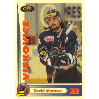 Extraliga OFS - Moravec David - 2001-02 OFS Insert RED žlutá No.RE7D