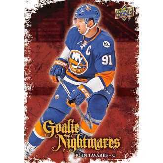 Insertní karty - Tavares John - 2016-17 Upper Deck Goalie Nightmares No.GN19