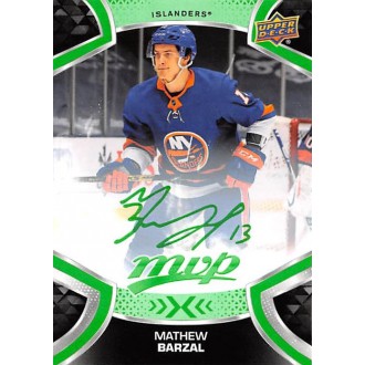 Paralelní karty - Barzal Mathew - 2021-22 MVP Green Script No.13