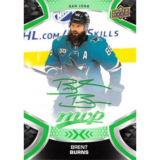 Paralelní karty - Burns Brent - 2021-22 MVP Green Script No.88