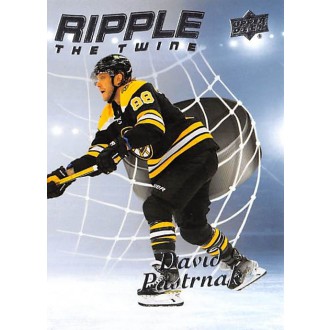 Insertní karty - Pastrňák David - 2021-22 Upper Deck Ripple the Twine No.RT7