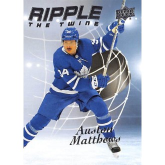 Insertní karty - Matthews Auston - 2021-22 Upper Deck Ripple the Twine No.RT11