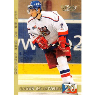 Extraliga OFS - Martinec Lukáš - 2007-08 OFS Reprezentace ČR-20 No.14