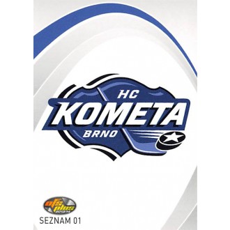 Extraliga OFS - HC Kometa Brno - 2013-14 OFS Seznam karet Logo No.1