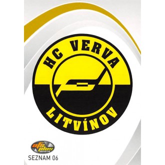 Extraliga OFS - HC VERVA Litvínov - 2013-14 OFS Seznam karet Logo No.6