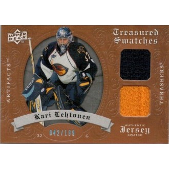 Jersey karty - Lehtonen Kari - 2008-09 Artifacts Treasured Swatches Dual  No.TSD-KL