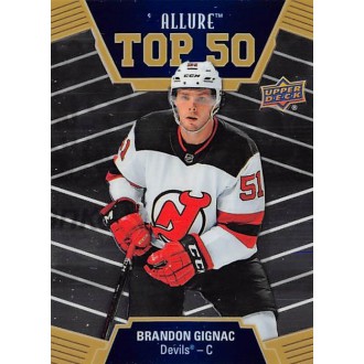 Insertní karty - Gignac Brandon - 2019-20 Allure Top 50 No.T50-13