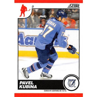 Řadové karty - Kubina Pavel - 2010-11 Score No.435