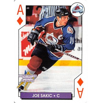 Řadové karty - Sakic Joe - 1996-97 NHL Aces Playing Cards No.42