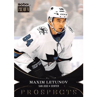 Insertní karty - Letunov Maxim - 2020-21 Metal Universe Premium Prospects No.PP38