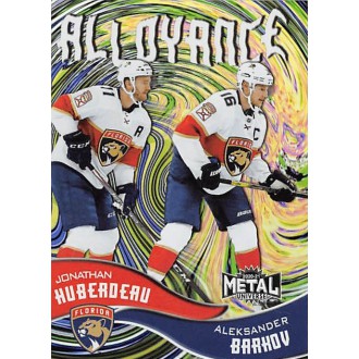 Insertní karty - Huberdeau Jonathan, Barkov Aleksander - 2020-21 Metal Universe Alloyance No.AL2