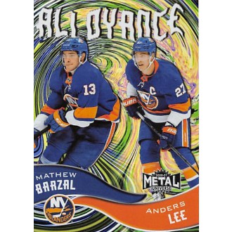 Insertní karty - Barzal Mathew, Lee Anders - 2020-21 Metal Universe Alloyance No.AL4