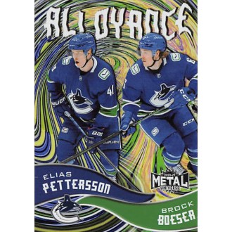 Insertní karty - Pettersson Elias, Boeser Brock - 2020-21 Metal Universe Alloyance No.AL6