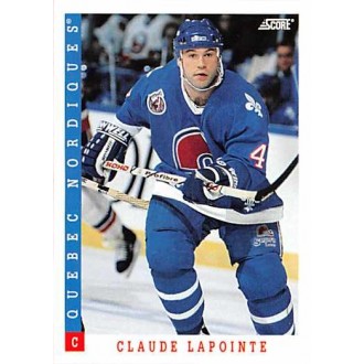 Řadové karty - Lapointe Claude - 1993-94 Score No.352