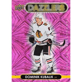 Insertní karty - Kubalík Dominik - 2021-22 Upper Deck Dazzlers Pink No.DZ12